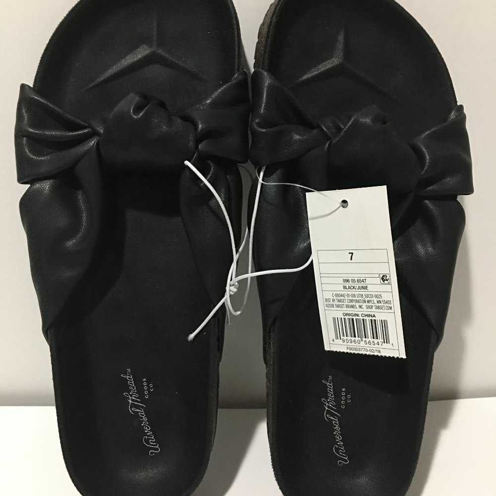 Universal Thread Women's Junie Knotted Footed Sandals Size - 7 NEW!!
